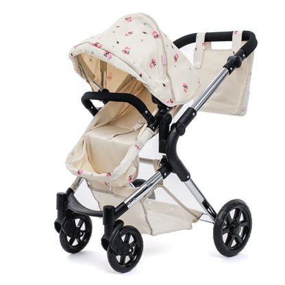 Roma Darcie Single Dolls Pram - Cream RDS-DP-CR
