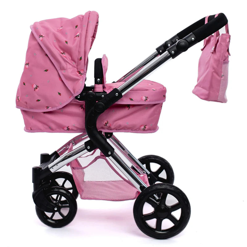 Roma Darcie Single Dolls Pram - Pink 