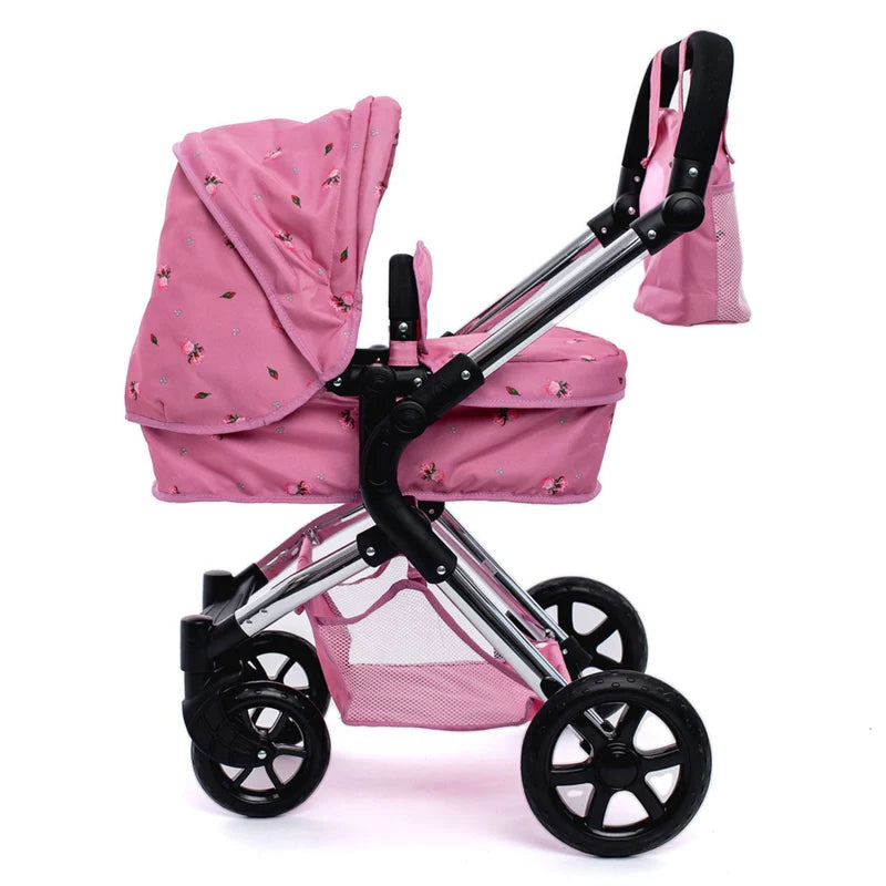 Roma Darcie Single Dolls Pram - Pink 