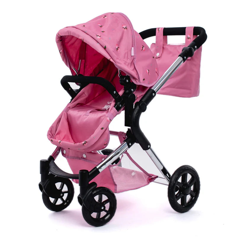 Roma Darcie Single Dolls Pram - Pink RDS-DP-P