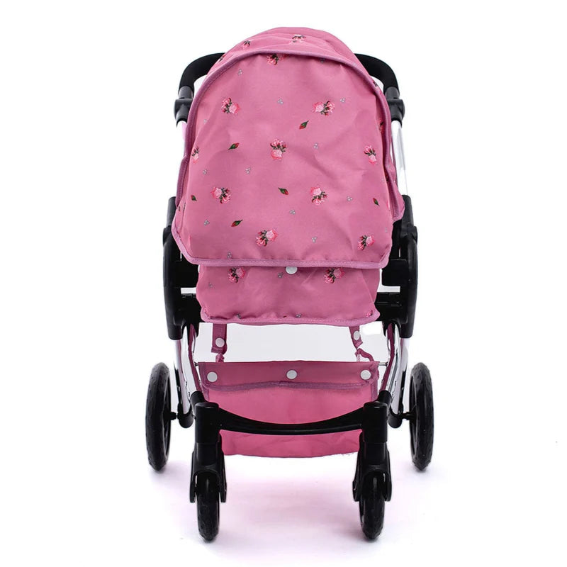 Roma Darcie Single Dolls Pram - Pink RDS-DP-P