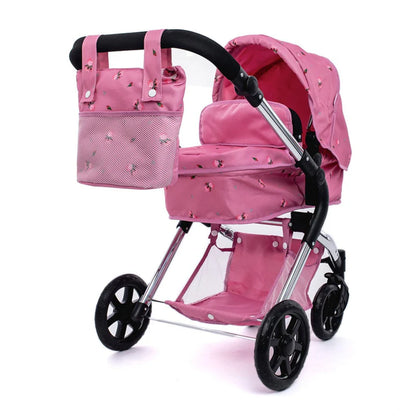 Roma Darcie Single Dolls Pram - Pink RDS-DP-P