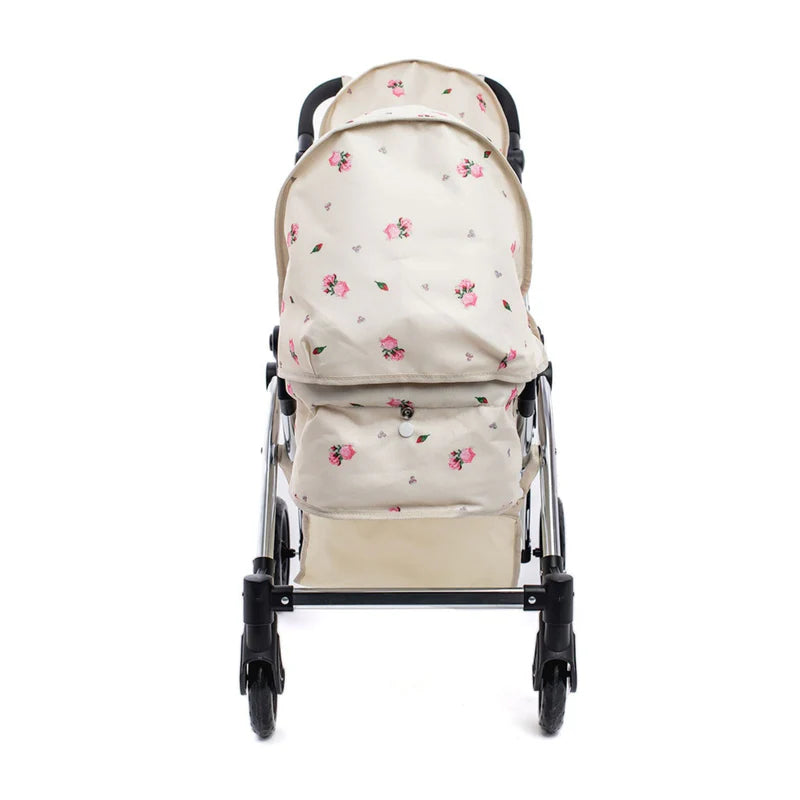 Roma Darcie Twin Dolls Pram - Cream RDT-C