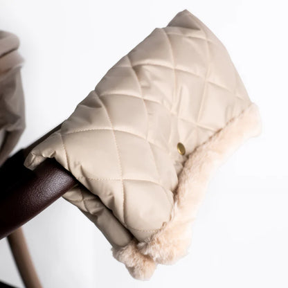 Roma Dolls Pram Fur Hand muff - Feather 