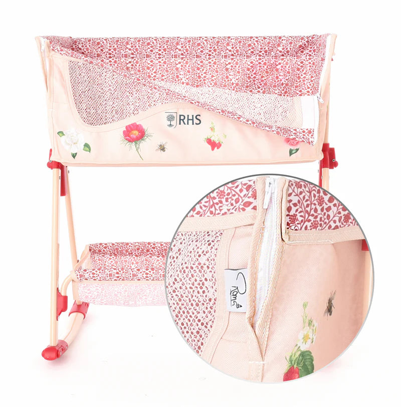 Roma RHS Bedside Crib - Flora 