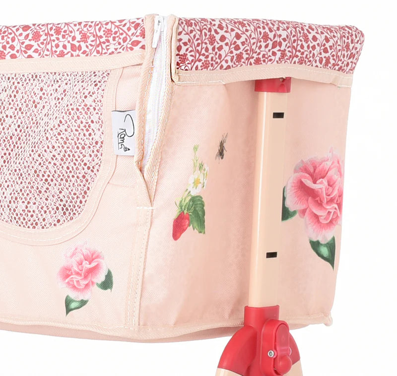 Roma RHS Bedside Crib - Flora RD-RHS-BSC-FL