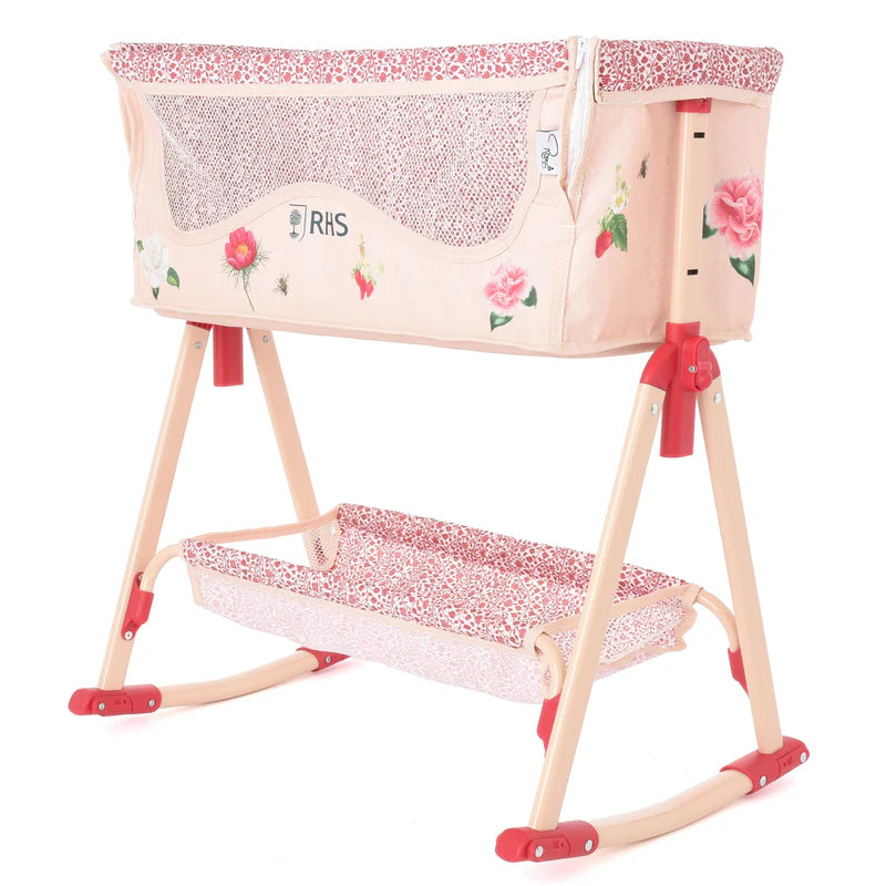 Roma RHS Bedside Crib - Flora RD-RHS-BSC-FL