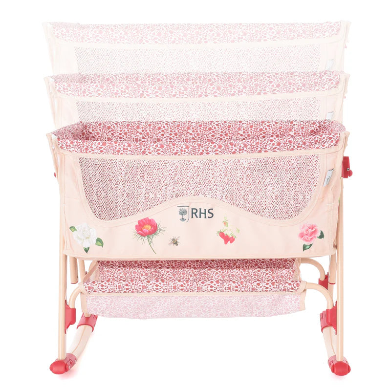 Roma RHS Bedside Crib - Flora RD-RHS-BSC-FL