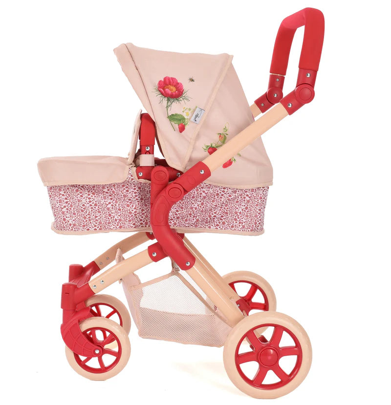 Roma RHS Single Dolls Pram - Flora RSDP-RHS-FL