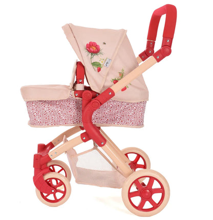 Roma RHS Single Dolls Pram - Flora RSDP-RHS-FL
