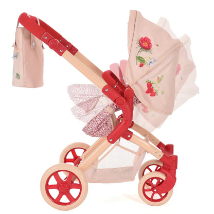 Roma RHS Single Dolls Pram - Flora RSDP-RHS-FL