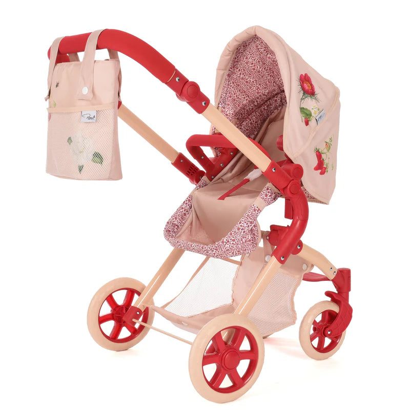Roma RHS Single Dolls Pram - Flora RSDP-RHS-FL