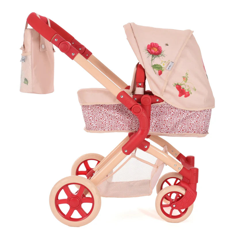 Roma RHS Single Dolls Pram - Flora RSDP-RHS-FL