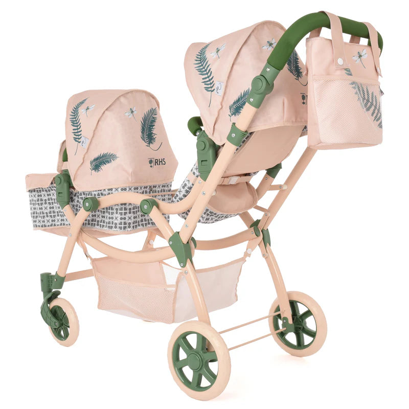 Roma RHS Twin Dolls Pram - Fern RTDP-RHS-FR
