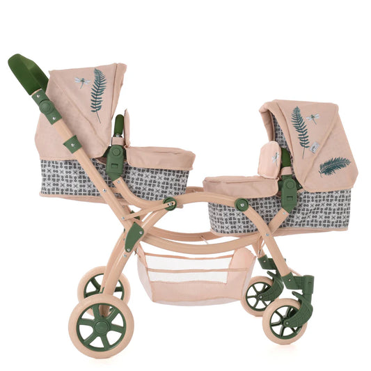 Roma RHS Twin Dolls Pram - Fern RTDP-RHS-FR