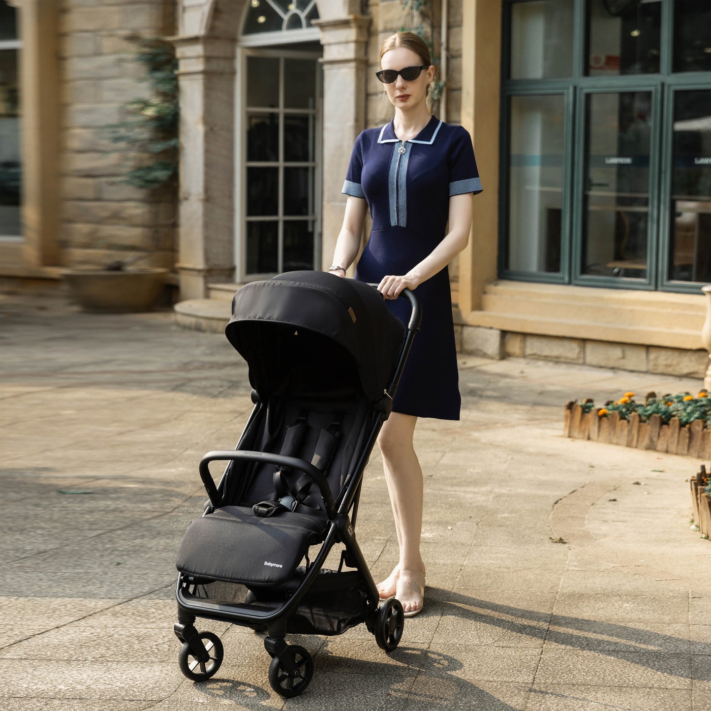 Babymore Compact Yara Stroller - Black