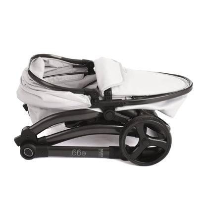 egg® Dolls Pram by Roma Prams - Houndstooth Silver 