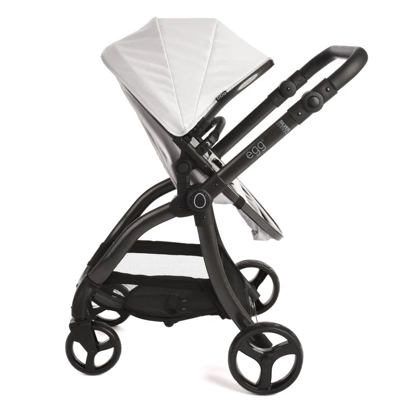 egg® Dolls Pram by Roma Prams - Houndstooth Silver R-EDP-HTS