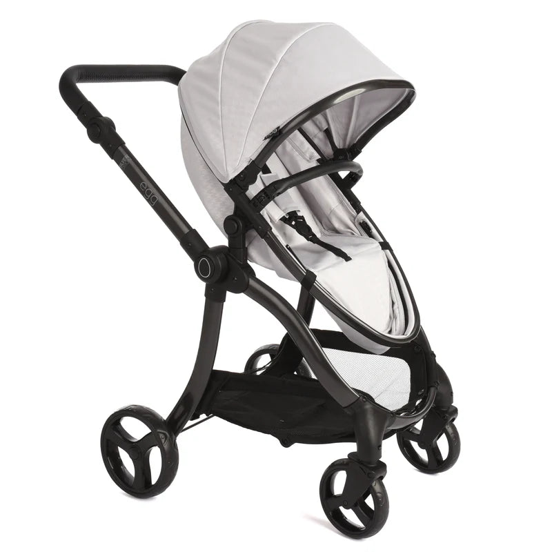 egg® Dolls Pram by Roma Prams - Houndstooth Silver R-EDP-HTS