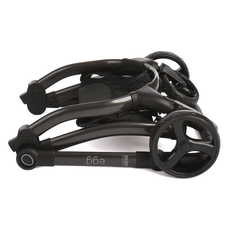 egg® Dolls Pram by Roma Prams - Houndstooth Silver R-EDP-HTS